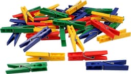Set van 40 Kledingknijpers in 4 Vrolijke Kleuren - Stevige Wasknijpers voor Buiten — thumbnail 2
