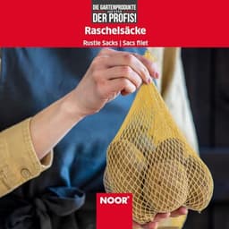 Ritselzakken voor groenten en fruit (12,5 kg) - 10 bruine groentezakken met optimale ventilatie — thumbnail 4