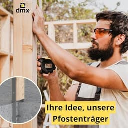 H-anker 12 x 12 voor beton - Duurzaam paalanker voor houten elementen — thumbnail 2