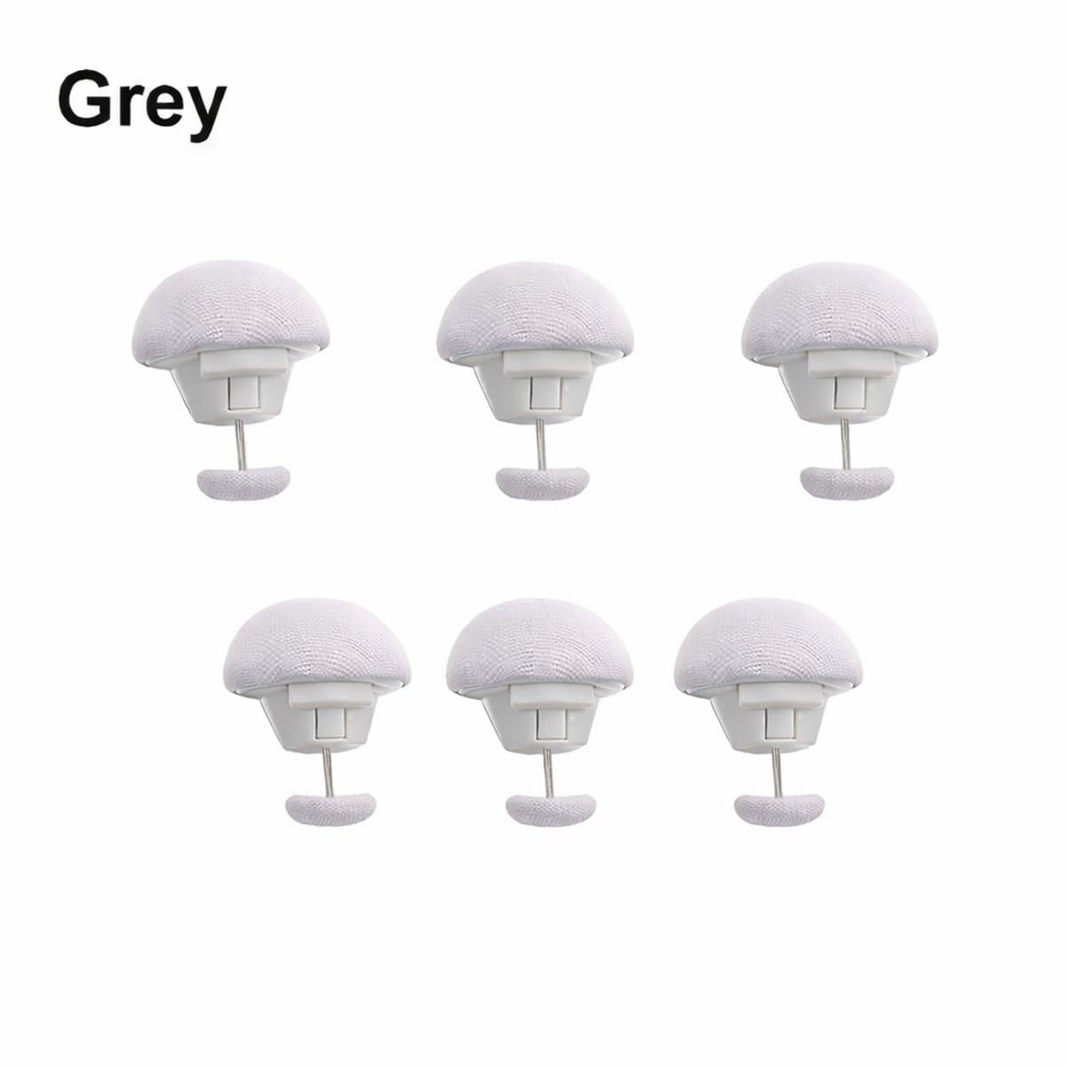Dekbedclips - 6 STUKS - Stevige Dekbed Klemmen - Knijpers - dekbedovertrek clips - dekbed klemmen - dekbed knijpers - Clips voor Dekbedden en Lakens - Bruin / Grijs — afbeelding 1