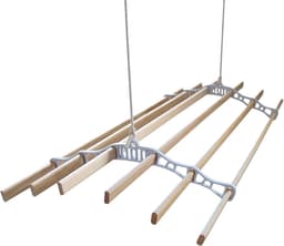Droogrek plafond ophangbaar 240 cm - ruimtebesparend met katrol systeem — thumbnail 4