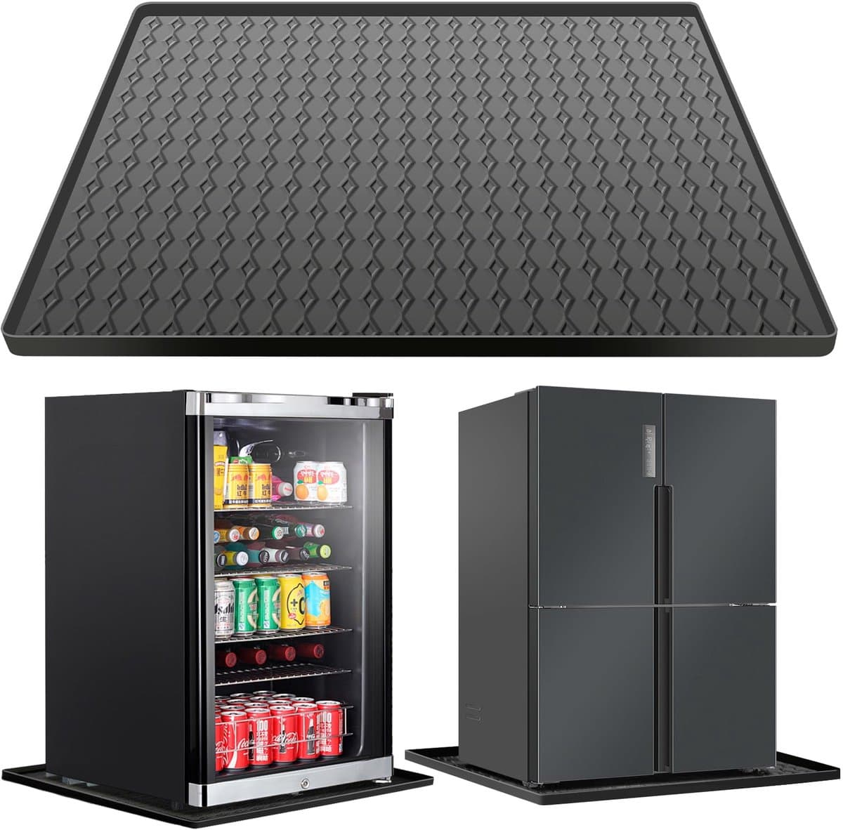 Unyqoos® Waterdichte siliconen mat voor bescherming onder koelkast en apparaten — afbeelding 1