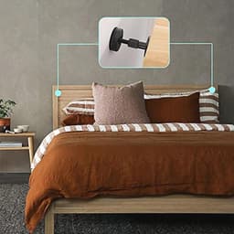 4 Stuks Zwarte Hoofdeinde Stabilisatoren - Verstelbare Anti-Shake Tools voor Bed Frame — thumbnail 4