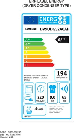 Samsung DV9UDG52A0AHEN Wasdroger - Warmtepompdroger - 9kg - Wit - NL/FR - 5 jaar garantie in Nederland — thumbnail 2