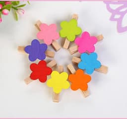50 Mini Houten Wasknijpers met 10m Jute Koord - Decoratieve Ophangclips voor Foto's en Handwerk — thumbnail 5