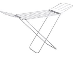 MSV Droogrek - Opvouwbaar Wasrek - Ideaal voor Omvangrijke en Delicate Was - Ruimtebesparend - 175x50x110cm - Aluminium - Blauw