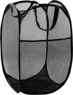 Opvouwbare Wasmand - Grote opvouwbare wasmand - Grote Capaciteit Vieze Kleding Opberging - Opbergmand voor vuile was - Geschikt voor Wassen, Badkamer, Kinderkamer, Studentenkamer of Reizen - 36×36×58cm - Zwart — thumbnail 1