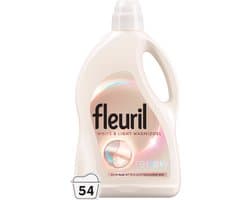 Fleuril White & Light - Vloeibaar Wasmiddel - Witte en Pastelkleuren Was - 54 Wasbeurten - Grootverpakking