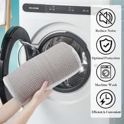 Herbruikbare schoenentas voor 4Pcs wasmachine en droger 2025 nieuw 360 sneakers en sneakers waszak (grijs) — thumbnail 3