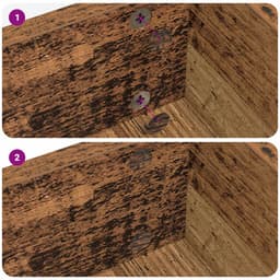 vidaXL - Zelfklevende - schroefcover - 12 - st - Oudhout - Ø - 20 - x - 0,5 - mm — thumbnail 5