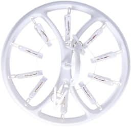 DID Droogcarrousel/droogmolen - wit - met 12 knijpers - 26,5 cm — thumbnail 2