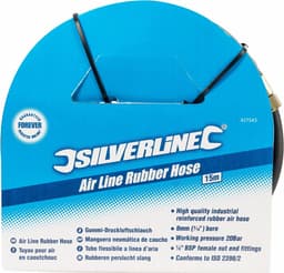 Silverline Rubberen perslucht slang 15 meter — thumbnail 2