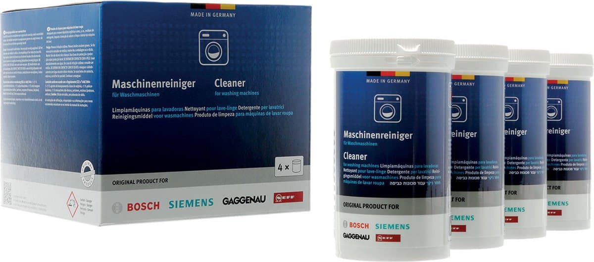 Bosch / Siemens Wasmachine reiniger - 4 stuks 200 gram — afbeelding 1