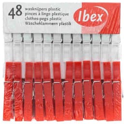 Ibex Wasknijpers - Plastic - 48 stuks — thumbnail 2
