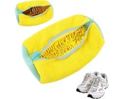 2 stuks schoenwaszak, schoenwaszak, wasmachine, dikke schoenwaszak, verhoogde wrijving binnenin, met ritssluiting, herbruikbare sneakerwaszak