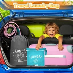 Waszak voor Vuile Kleding, Compact en Handig voor Reizen, Kamperen, Sport en Vakantie, Beschikbaar in 2 Maten — thumbnail 4