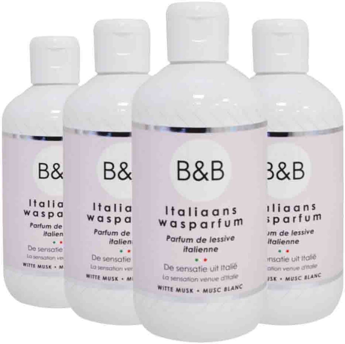 B&B Italiaanse Wasparfum - Witte Musk - 4 x 250 ml - Voordeelverpakking — afbeelding 1
