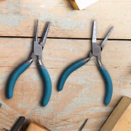 Ronde neus wikkeltang, 6 inch metalen draad buigtang met schaal C45 staaldraad lus gereedschap voor doe-het-zelf sieraden ambachten maken handwerk productie — thumbnail 4