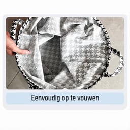 Set van 2 opvouwbare wasmanden (43 × 35 cm) — Ruime opbergmanden voor kleding en speelgoed — Inklapbare manden, geschikt voor badkamer en slaapkamer — thumbnail 5