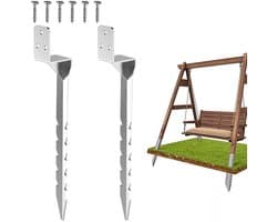 Set van 2 Grondankers voor Houten Palen