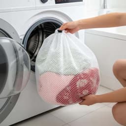 Wasnet voor wasmachine - 12 stuks, herbruikbaar, met trekkoord — thumbnail 3