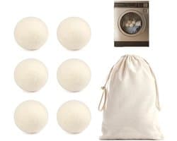 Set van 6 Ecologische Droogballen van Schapenvilt