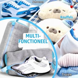 Waszak - 2 stuks - Grijs - Schoenen met rits — thumbnail 2