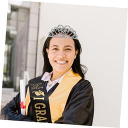 1set Afstuderen Sash Kroon Glitterende Afstudeerkleding Met Unieke Ontwerpen Geschikt Afstudeerceremonie Inclusief Zilveren Kroon Zwarte Sash — thumbnail 2
