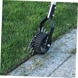 1set Handmatige Tuinrandafwerking Metalen Grasrand Trimmer Met Wielen Voor Professionele Afwerking Van Tuinen Gazons Voor Efficiënt Onderhoud Van Grote Tuinen — thumbnail 4
