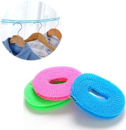 Draagbare waterdichte waslijn, antislip, kledingdroogtouw (5 meter) — thumbnail 3