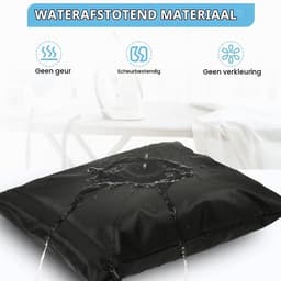2 Stuks Natte Droge Zakken, Natte Dry Bag Waterdichte Reistas, Stoffen Luier Natte Zak met Handvat & Rits, Wasbare Reistas Organizer Yogatas voor Natte Zwemkleding, Sportschool, Strand (Zwart) — thumbnail 5