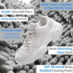 Schoenenwaszak voor wasmachine, 2 stuks, waszak voor gymschoenen en tennisschoenen — thumbnail 3
