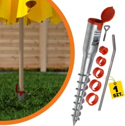 Paaldrager rond Ø 26 tot 60 mm - Grondanker om in te draaien - Steunvoet voor zonnescherm - ServiceTopper — thumbnail 3