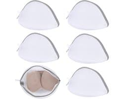 Wasnet voor BH's - Wit - 18 x 15 cm - Halfrond en Duurzaam - Voor Ondergoed en Gevoelige Kledingstukken