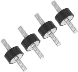 Rubberen Steunen - Trillingsdempers - Geluidsbeheersing - Stabiliteit onder belasting - M6 18 Mm - Zwart Zilver — thumbnail 2