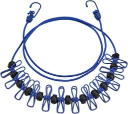 Draagbare Waslijn - Reis Waslijn - Kleding Drogen - Winddicht Elastisch - 1.8 Meter - Blauw — thumbnail 1