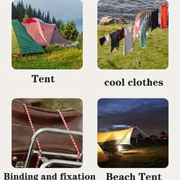 Waslijn 2 stuks - Droogkoord nylon - Kleding drogen - Antislip winddicht - 10 meter - Willekeurige kleur — thumbnail 5
