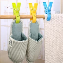 Wasknijpers Kunststof - Kledingklemmen Handdoekclips - Kleding Drogen - Winddicht Ontwerp - 8 stuks - Willekeurig — thumbnail 2