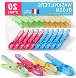 Wasknijpers Bloem - Kledingknijpers Kledinghangers - Kleding Drogen - Zacht Versterkt - 80 mm - Gekleurd — thumbnail 1