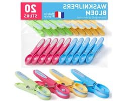 Wasknijpers Bloem - Kledingknijpers Kledinghangers - Kleding Drogen - Zacht Versterkt - 80 mm - Gekleurd