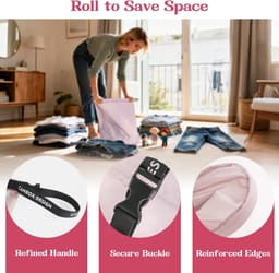 Waterdichte nylon waszak voor reizen, organizer voor vuile kleding, nat-droog tas voor zwemmen en sportschool, ideaal voor onderweg — thumbnail 4