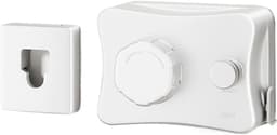 Intrekbare waslijn - Draagbare droger - Ruimtebesparend drogen - Zware kwaliteit - 40 cm - Wit — thumbnail 1