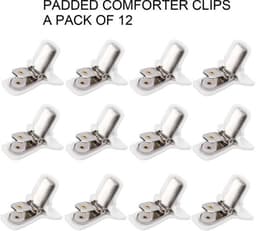 Dekbedclips voor Dikke Dekbed - 12 Stuks - Dekbedbevestigingsclips - Lakenbevestigingsclip - Beddengoedaccessoires - Lichtgewicht en Praktisch - Beddengoedclips — thumbnail 4