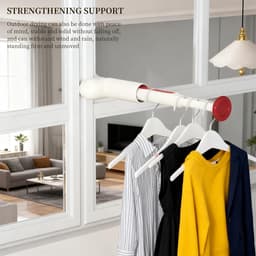 2 stuks draagbaar reisdroogrek intrekbaar wasrek met 4 gaten wasrek kleine ruimtebesparende reisbeugel wasrek voor hotel, balkon, slaapkamer — thumbnail 5