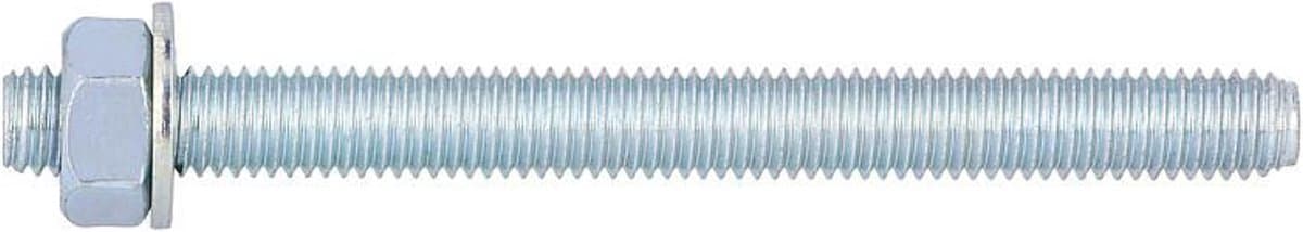 Ankerstang M8 - Bevestigingsbout Draadstang - Verankeren in Beton - Universele Injectiemortel Oplossing - M8 x 175 mm - Zilverkleurig — afbeelding 1