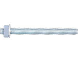 Ankerstang M8 - Bevestigingsbout Draadstang - Verankeren in Beton - Universele Injectiemortel Oplossing - M8 x 175 mm - Zilverkleurig