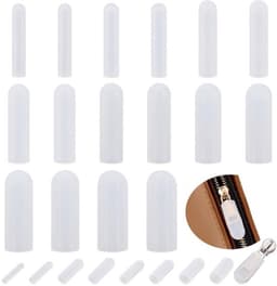 64-delige ritshoezensets voor wasgoed, 8 maten doorzichtige ritsschuiversbeschermers voor wasmachine, droger, kleding, jassen, jeans en tassen, binnendiameter: 3-10 mm — thumbnail 1