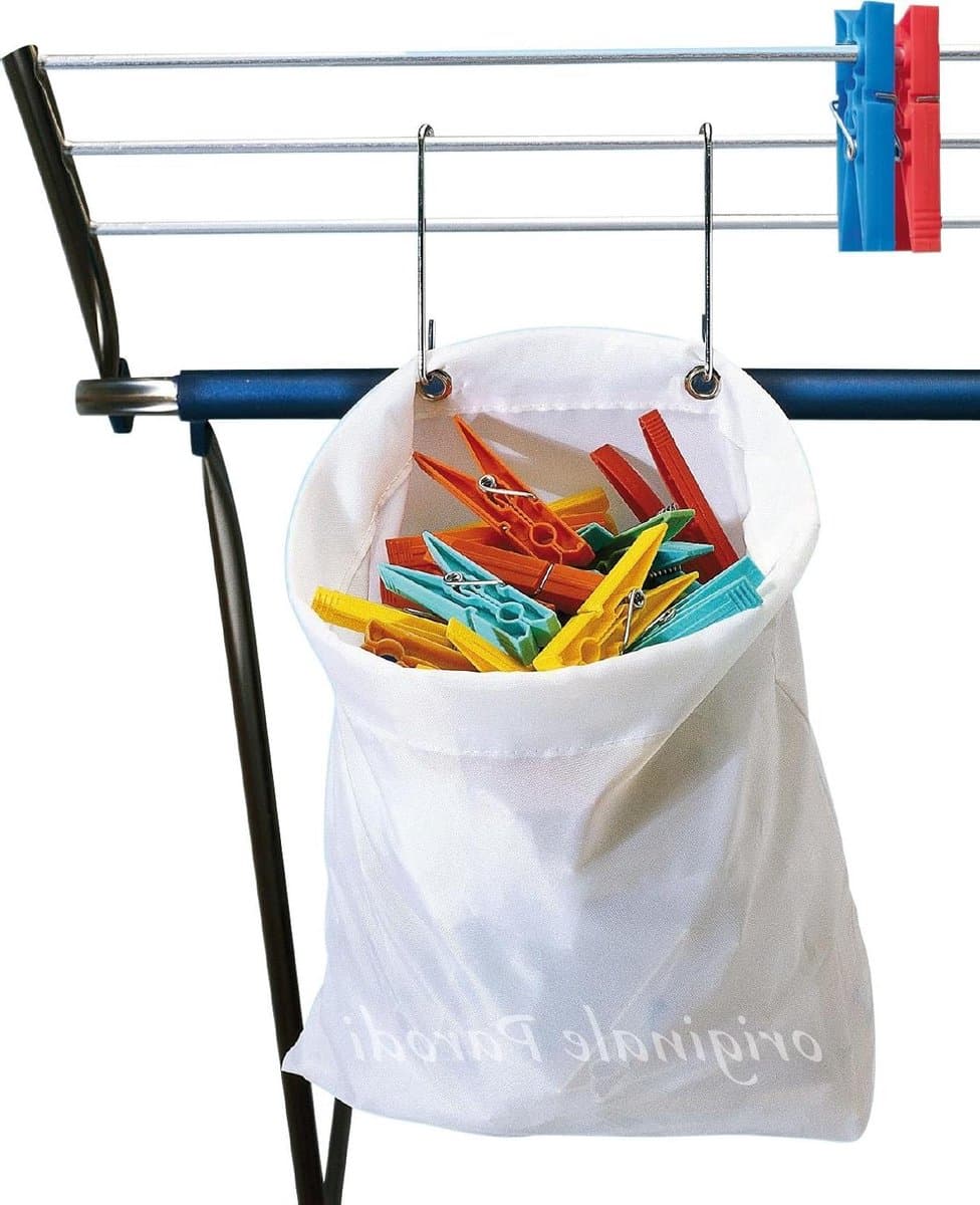 Klemmenmand - Waslijn Organizer - Wassen en Drogen - Waterproof Materiaal - 27 x 30 cm - Diverse kleuren — afbeelding 1