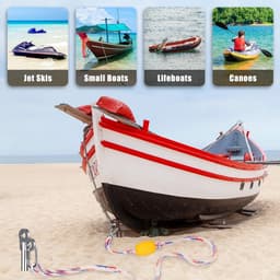 Zandanker Boot - Strandanker Schroefanker - Watersport Stabiliteit - Volledig Gelaste Helix - 17 inch - Zilver — thumbnail 3