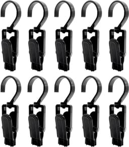 Towel clips 10 stuks - grote plastic klemmen - 360° draaibaar - ideaal voor binnen en buiten - ShopVlot — thumbnail 1